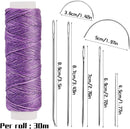 Waxed Thread, Upholstery Needle and Thread 32 Yards Purple | 32Yard — 2