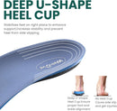 Semi-Rigid Arch Support Inserts for Men Women - Welnove Work Boot Insole for Walking or Standing All Days,3/4 Length Heel Pain Relief Insert for Flat Feet,Shoe Insoles for Women 6-10 — 5
