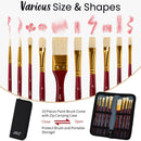 82Pcs Professional Oil Painting Set with Easel Box, 24 Rich Oil Colors & 10 Hog Brushes,Palette Knives, Canvases Complete Art Supplies Kit for Beginners & Artists — 5