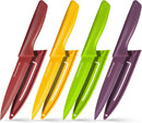 Gourmetop Paring Knife Set of 4, 3.8” Fruit Knife with Cover, German Steel — 1