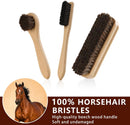12 PCS Shoe Polish Kit - Horsehair Brushes, Black Brown Neutral Polish,Mink Oil Conditioner for Shoes,Polishing Cloth, Leather Boots Shine Care Kit ﻿Gift for Men Cowboy Husband Dad — 2