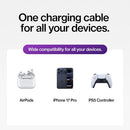 Statik MagStack Pro USB C to USB C Coiling Magnetic Charging Cable, 100W, Nylon Braided Tangle-Free Design, Magnetic Coiling, Data Transfer, Compatible with iPhone & Android, 3FT Black 5