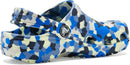 Crocs Kids Classic Watercolor Marbled Clog – Glow Light/Multi Confetti — 4