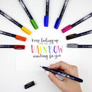 Tombow 56429 Fudenosuke Colors Brush Pens, 10-Pack. Hard Tip Fudenosuke Brush Pens in Assorted Colors for Calligraphy and Art Drawings | 1 Count (Pack of 10) — 7