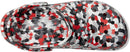 Crocs Unisex Adult Classic Marbled Tie-dye Clogs – Red/Multi Confetti — 2