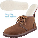 Endoto Sheepskin Insoles for UGG Replacement Inserts Soles - Red — 6