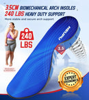 NEUPU 240+lbs Heavy Duty High Arch Support Orthotic Insoles for Plantar…