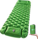 WANNTS Sleeping Pad, Ultralight Inflatable Sleeping Pad for Camping, Built-in Pump, Ultimate for Camping, Hiking - Airpad, Carry Bag, Repair Kit - Compact & Lightweight Camping Pad(Green) — 1