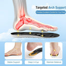 2 Pairs Steppers Insoles for Men and Women, 2026 New Upgraded 4D Cloud Memory Foam Footstr Insoles, Comfortable Breathable Massage Shoe Inserts, Arch Support for Relieving Foot Pain and Fatigue - Orange — 5