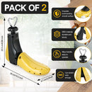 2 Pieces Shoe Stretcher Boot Stretcher, Adjustable Width and Length Shoe Expander Shoe Widener Stretcher Men Women | yellow — 2