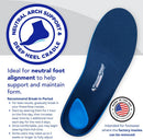 PowerStep ProTech Full Length Orthotic Insoles - Medical Grade Arch Support Inserts for Plantar Fasciitis Relief, Heel Pain, Maximum Cushioning, Memory Foam Orthotics, Made in the USA - White — 3