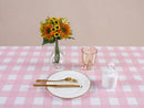 Kesfey 3 Packs Pink Gingham Tablecloth Pink and White Checkered Tablecloths 54 x 108 Inches Disposable Plastic Gingham Tablecovers Waterproof Rectangle Picnic Table Covers for Birthday Party Supplies — 8