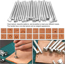 TLKKUE Leather Working Tools Leather Craft Tools for Carving Stamping — 4