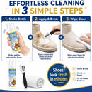 Suede Shoe Cleaner Kit, 6.76 oz Foam Shoe Cleaner & Nubuck Cleaner with Suede Brush and Cloth, Helps Lift Dirt, Salt Marks & Water Spots from Shoes, Boots, Bags & Purses — 7