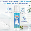 White Shoe Cleaner, 6.76 Oz Shoe Cleaning Kit with Brush and Towel, Sneaker Cleaner Work on Leather, Knit, Canvas, Suede, PU — 3
