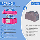 PCFING Balloon Pump Electric with Dual Nozzle & Balloon Tie Tool | Small — 4