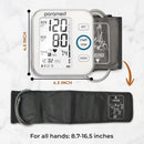 Paramed Blood Pressure Monitor - Bp Machine - Automatic Upper Arm Blood Pressure Cuff 8.7-16.5 inches - Large LCD Display 120 Sets Memory - Device Bag & Batteries Included — 3