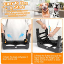 COMESOON Elevated Dog Bowls, 4 Height Adjustable Raised Bowl Stand with 2…