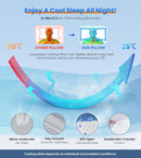 Ultra Pain Relief Cooling Pillow for Neck Support, Adjustable Cervical Pillow Cozy Sleeping, Odorless Ergonomic Contour Memory Foam Pillows, Orthopedic Bed Pillow for Side Back Stomach Sleeper - Dark Grey — 5