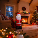 TYBEEU 4ft Inflatable Santa Claus with LEDs, 30s-Auto Blow Up — 2