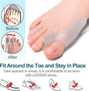 Povihome 8 Pack Bunion Cushion and Protector(1/2'' Thick), Bunion Pads, Bunion Corrector and Bunion Relief with Gel Shield, Treat Pain in Big Toe Joint, Realign Big Toe and Relieve Bunion Pain | Clear — 4