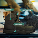 Danner Vital Trail 5" Waterproof Hiking Boots for Men - Brown/Olive New — 6