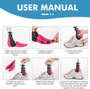2 Pieces Shoe Stretcher Boot Stretcher, Adjustable Width and Length Shoe Expander Shoe Widener Stretcher Women Men | Pink — 6