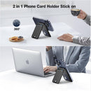 QYQBOON Mag-Safe Wallet Magnetic Wallet for Phone Lightweight Magnetic Phone Pouch Stand Adjustable Leather Mag-Safe Card Holder for iPhone 17/16/15/14/13/12 Series, Not for iPhone 13/12 Mini (Black) photo 5