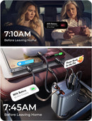 LISEN Retractable Car Charger, 84W Car Charger USB C Fast Charge,4 in 1 photo 5