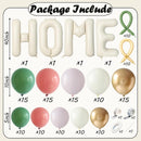 Housewarming Party Decorations, 40Inch Beige Home Balloon Banner | Ivory Sage Green Dusty Pink Metallli Gold Home — 2