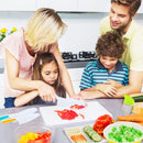 TAORISH 4 Pcs Kids Knife Set, Kids Kitchen Knife with Crinkle Cutter, Serrated Edges Plastic Toddler Chef Knife for… — 6