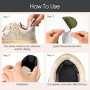 Heel Pads for Shoes Too Big, 4Pcs Mesh Adhesive Heel Grips Inserts for Boots, Loose Shoes, Reusable Heel Heel Cushion Pads for Women Men, Anti Blister Shoe Liners Heel Protectors(Black&Nude) - Black&nude | 4 Pairs — 4
