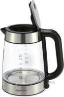 Amazon Basics Electric Kettle with Glass Carafe for Tea and Coffee, BPA-Free,…