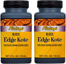 Fiebing's Leather Edge Paint (4oz Black, 2 Pack, 8oz Total) - Edge Kote for Shoes, Furniture, Purses, Couches - Flexible, Water Resistant, Semi Gloss Color Coating Leather Dye to Protect Natural Edges — 1