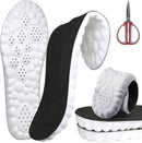 4D Cloud Steppers Insoles for Men Women Shock Absorption Anti - Black(2pairs+scissors) - Men: Us 7-10.5/ Women: Us 8.5-12 — 1