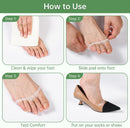 Hoogoo Toe Pads, Upgraded Ball of Toe Cushions 8 Pack Metatarsal Pads Ball of Foot Pads Callus Foot Pain Relief Bunion Forefoot Cushioning Relief Women 6