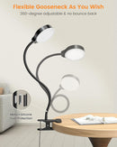 Glocusent 5W Clip on Light, 3 Colors & 5 Brightness Reading Light for Bed — 4