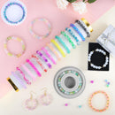 Glass Beads for Jewelry Making, 4 Types 96 Colors Glass Beads for Bracelet — 2