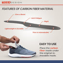 Morton´s Extension Orthotic, Carbon Fiber Rigid Insole - 1 Pair - Morton's Toe, Turf Toe, Hallux Limitus, Hallux Rigidus, Arthritis (W8/M7) — 3