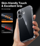 TORRAS for iPhone 16 Case Crystal Clear, Anti-Yellowing, Clear 6.1" — 8