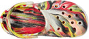 Crocs Unisex-Child Classic Watercolor Marbled Clog | 5 Toddler | Varsity Red/Multi — 2