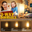 Yarra-Decor Bedside Table Lamp with USB Ports - Touch Control for Bedroom 3 Way Dimmable Nightstand Lamp with Round… — 2