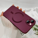 ankofave Magnetic Case for iPhone 15 Plus Phone Case for Women, Matte Luxury Soft Metallic Luster Design and Camera Lens Protector, Compatible with Magsafe Case for iPhone 15 Plus 6.7"-Red Wine — 4
