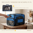 SHARLOVY Top-Side Expandable Pet Carrier, Treat Window,18x11x11 Airline Approved