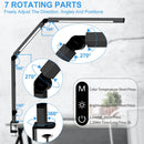 LED Desk Lamp with Clamp, Architect Desk Lamp with Dual Light and Adjustable Swing Arm, Clip-on Eye-Care 4 CCT Modes… — 3