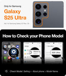 TORRAS Shockproof for Samsung Galaxy S25 Ultra Case, Non-Yellowing Clear — 8