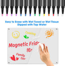 Liquid Chalk Markers for LED Drawing Note Board Acrylic Calendar Planning Board Clear Glass Dry Erase Whiteboard Window Mirror Christmas Holidays Painting, 14 Pack, 12 Vibrant Colors, 1mm Fine Points | 14 Pack 12 Colors-1mm Tips — 6
