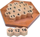 KINGOU Wooden Logic Puzzle Brain Teasers Intellectual Toy Number Puzzle — 1