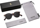 SOJOS Small Round Classic Polarized Sunglasses for Women Men Vintage Style — 7
