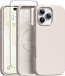 GONEZ Magnetic for iPhone 16 Pro Case, Silicone Cover Stone — 1